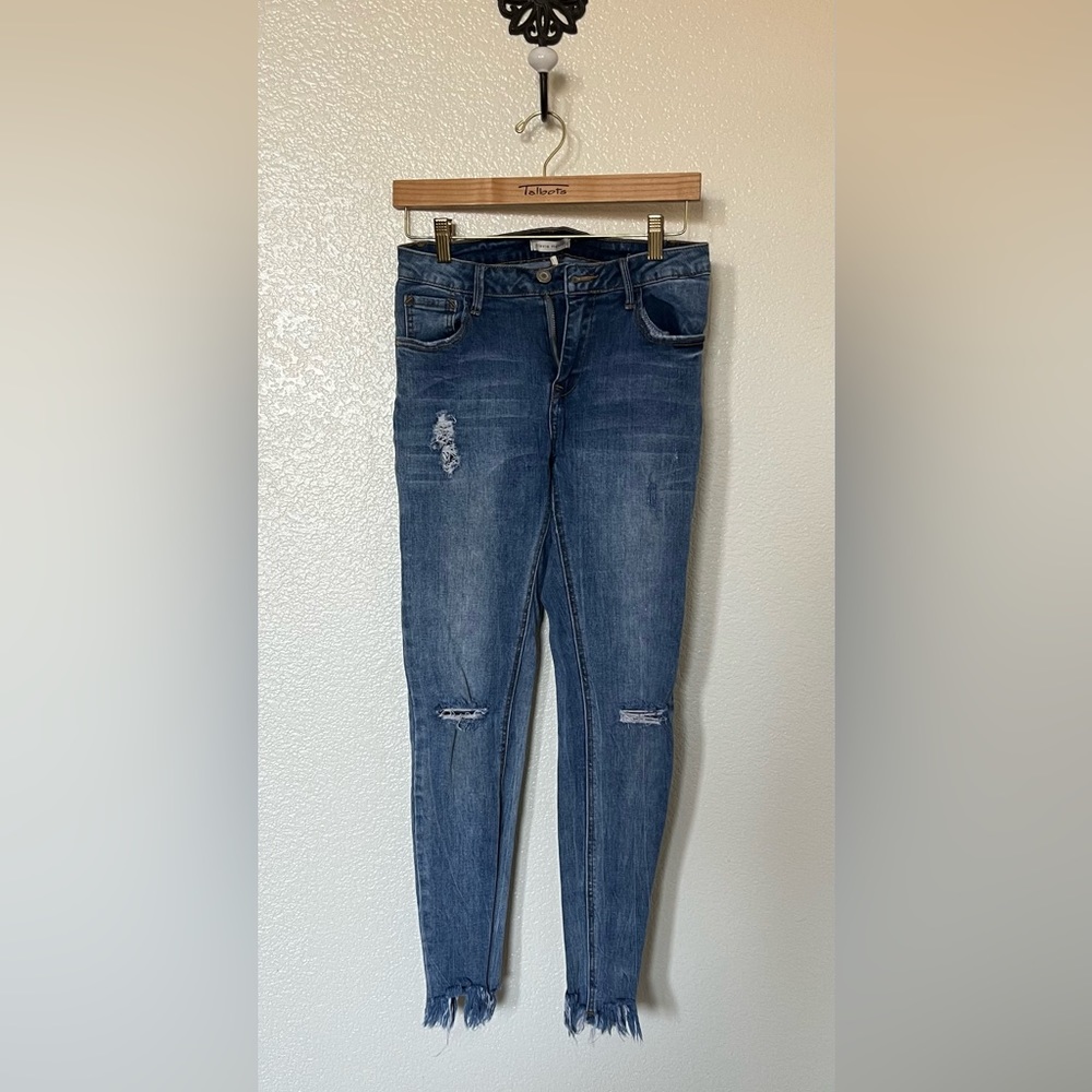 Stevie Hender Denim Skinny Jeans Distressed